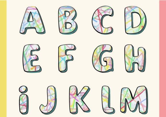 Ayla: A Color Font That Turns Every Letter Into a Tiny Painting