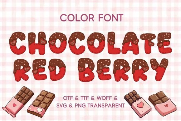 Chocolate Red Berry: A Typeface That Tastes Like Celebration