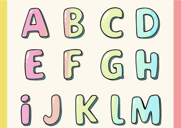 Elise: A Colorful Font Where Every Glyph is a Tiny Painting
