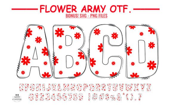 Flower Pattern Font: A Journey into Warmth and Elegance