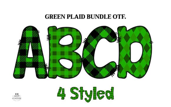 Green Buffalo Plaid: The Cozy Font for Holiday Branding