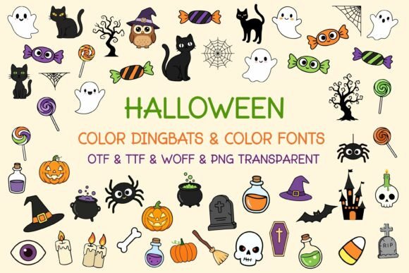 Infuse Spooky Charm: The Halloween Color Font for Creators
