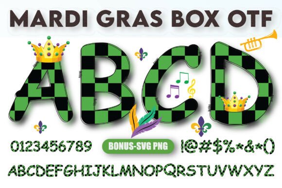 Mardi Gras Box: A Bold Typeface for Carnival Energy
