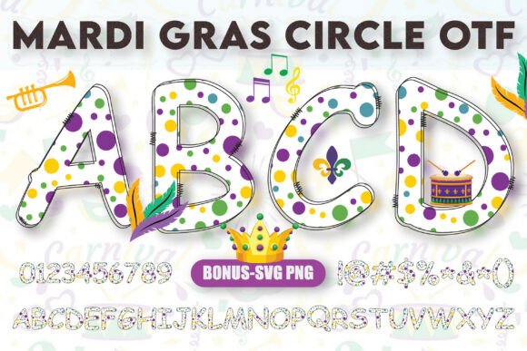 Mardi Gras Circle: The Font That Brings the Party to Your Designs