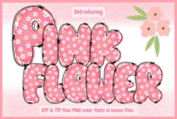 Pink Flower Font: A Playful Typeface for Creative Projects