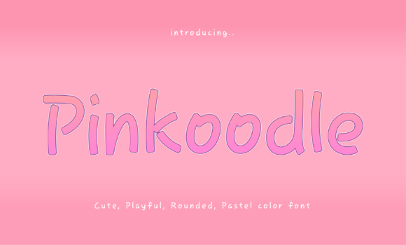 Pinkoodle: The Playful Font That Brings Instant Warmth to Your Designs