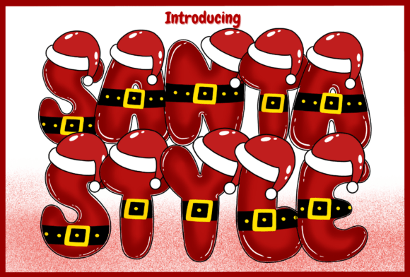 Santa Style: A Festive Color Font for Holiday Projects