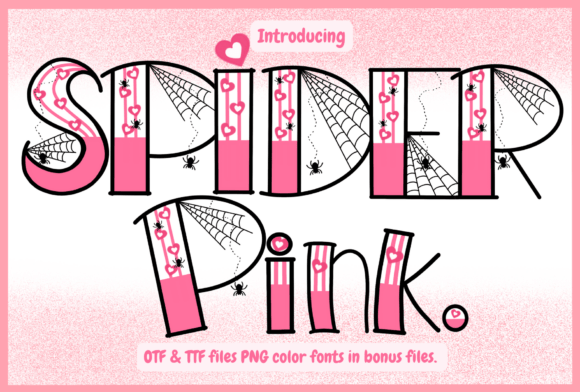 Spiderpink: A Font That Walks the Line Between Cute and Creepy