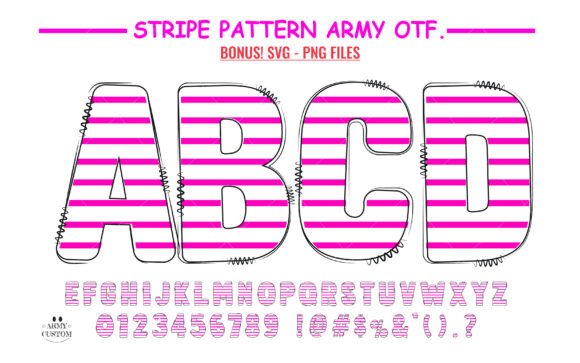 Stripe Pattern: The Typeface That Brings Cozy Elegance to Your Designs