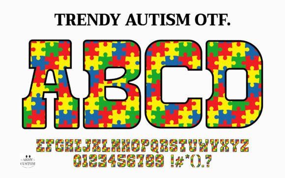Trendy Autism: A Typeface That Speaks Volumes for Awareness