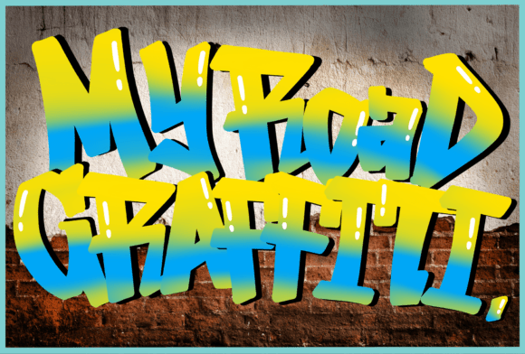 Unleashing Urban Energy: The My Road Graffiti Typeface