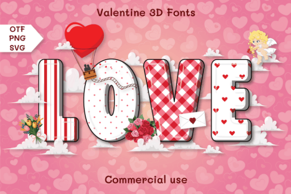 Valentine 3D: A Font That Brings Heart to Your Designs